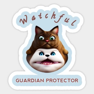 Watchful guardian protector Sticker